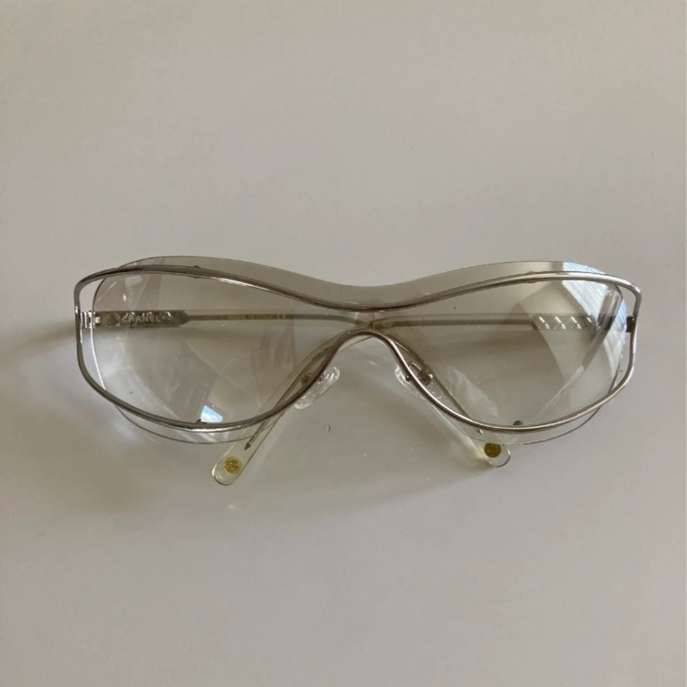 Vintage Chanel Shield Sun Glasses